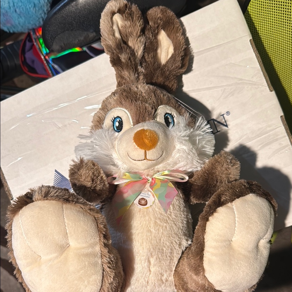 Adorable Brown Plush Bunny Toy